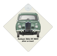 Sunbeam Talbot 90 MkIIA 1952-54 Car Window Hanging Sign